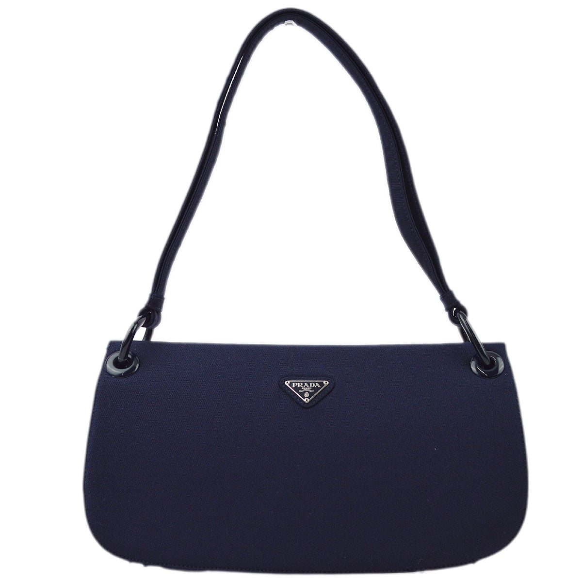 Prada Navy Canvas Handbag