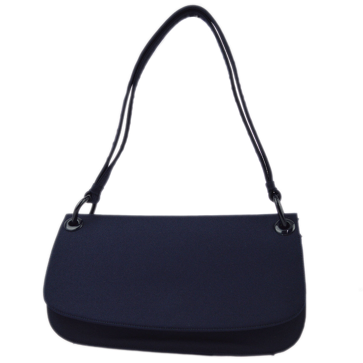 Prada Navy Canvas Handbag