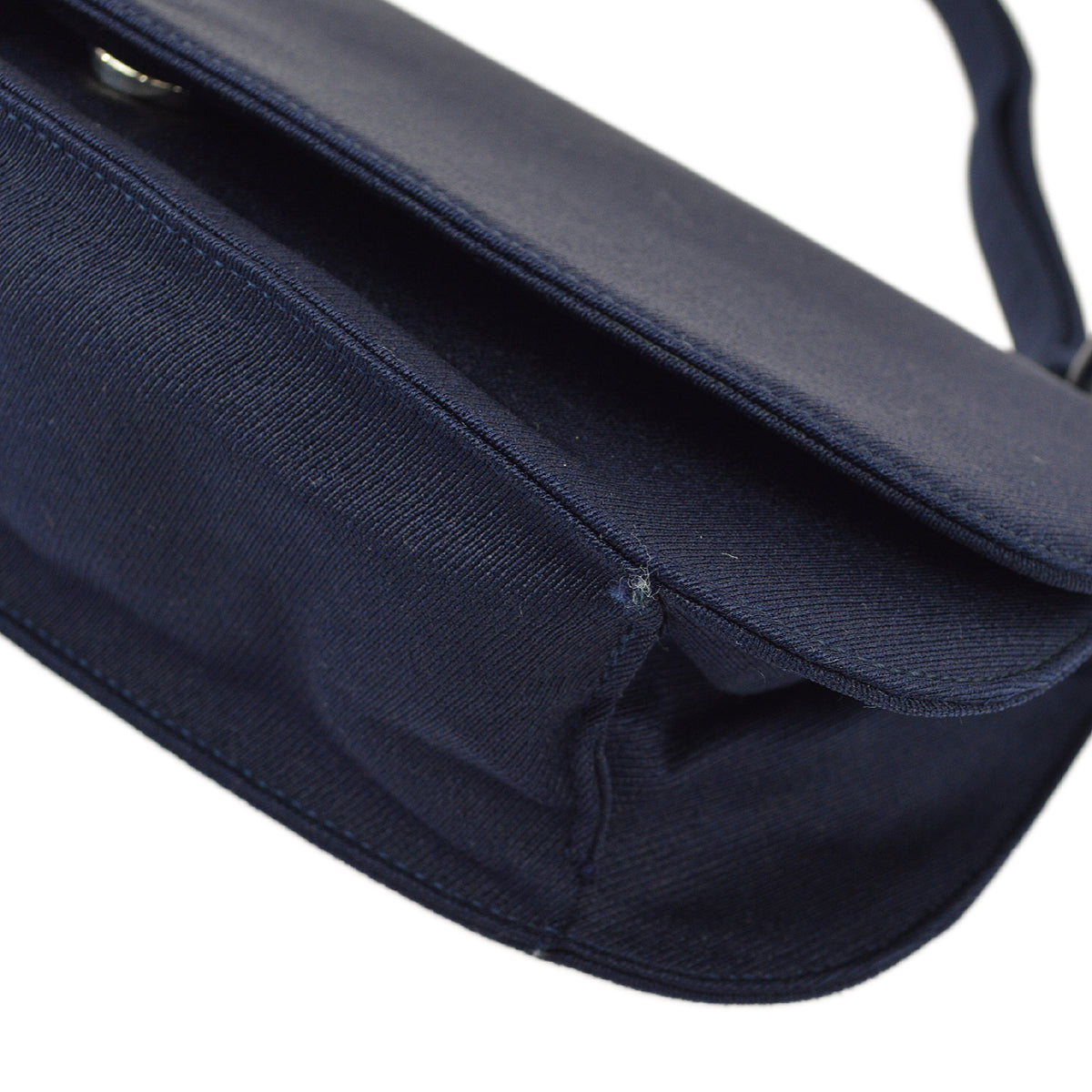 Prada Navy Canvas Handbag