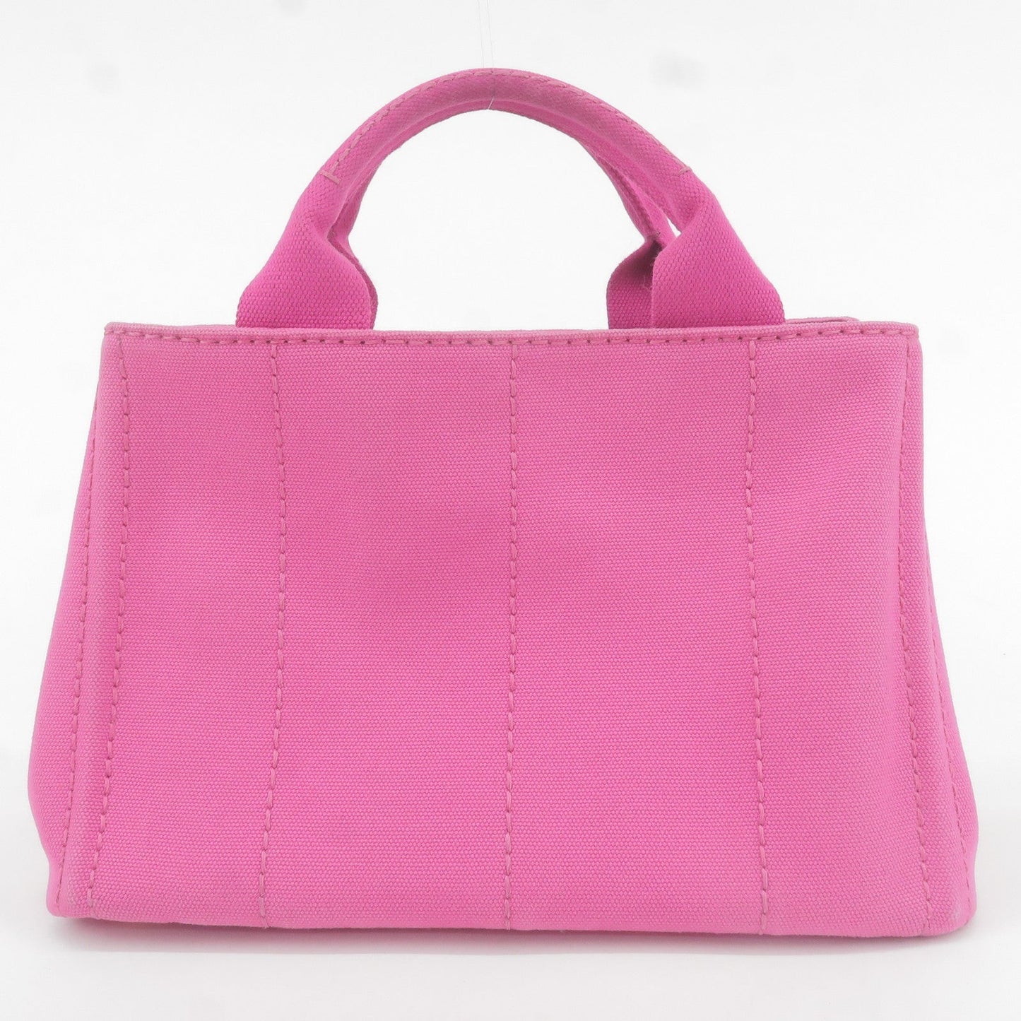 PRADA Canapa Mini Canvas Tote Bag Pink BN2439