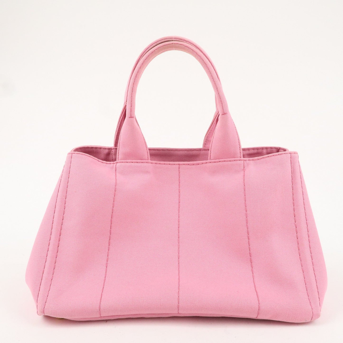 PRADA Logo Canvas Canapa Tote Bag Shoulder Bag Pink