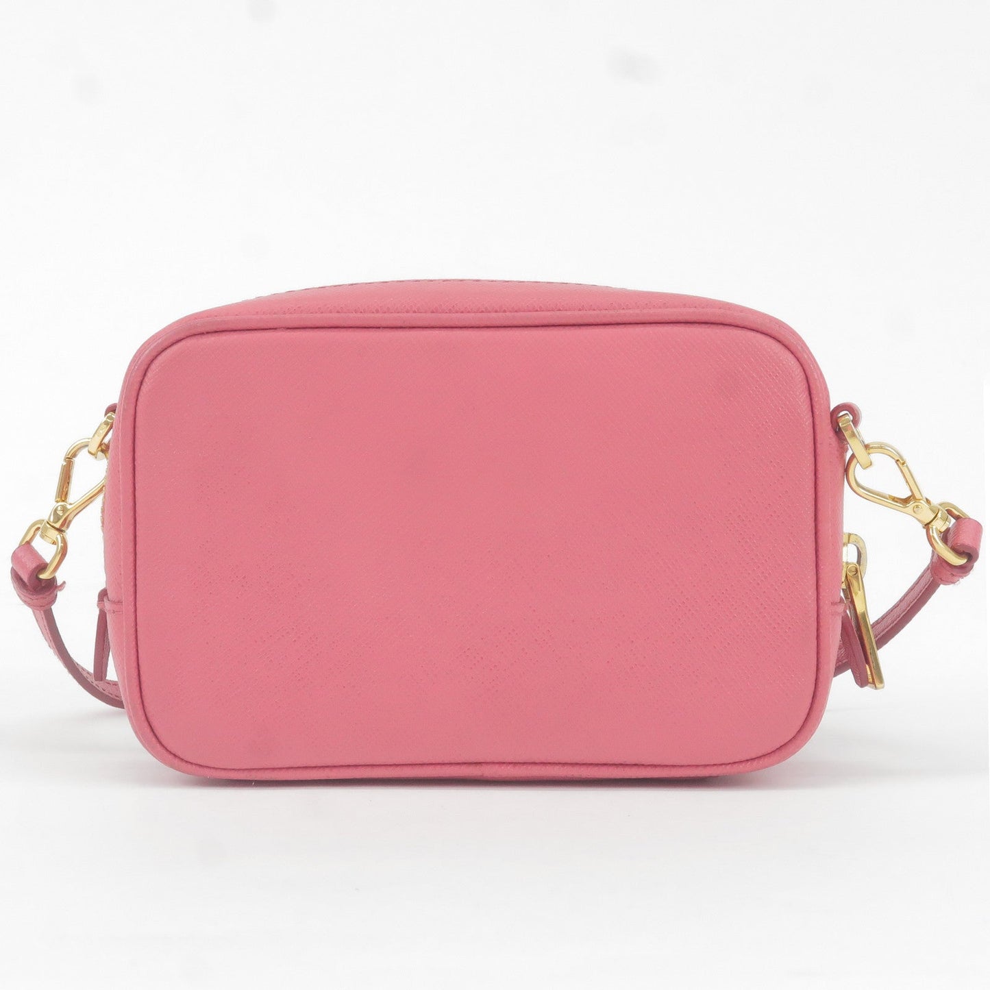 PRADA Bow Ribbon Leather Shoulder Bag Purse Pink