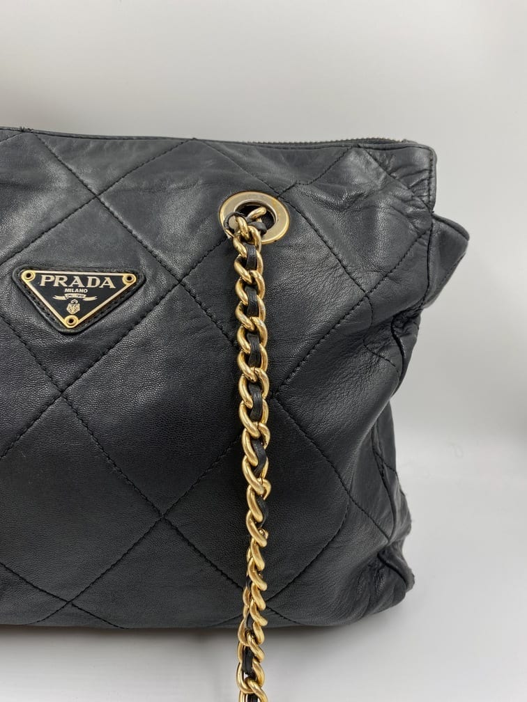 Vintage Prada Leather Tote