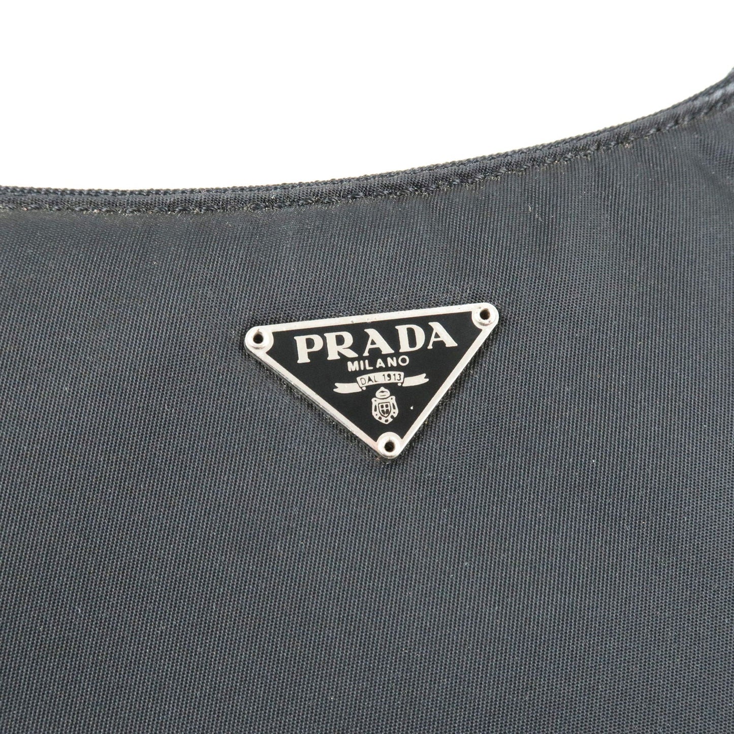 PRADA Nylon Hand Bag Shoulder Bag Pouch Black Nero MV519