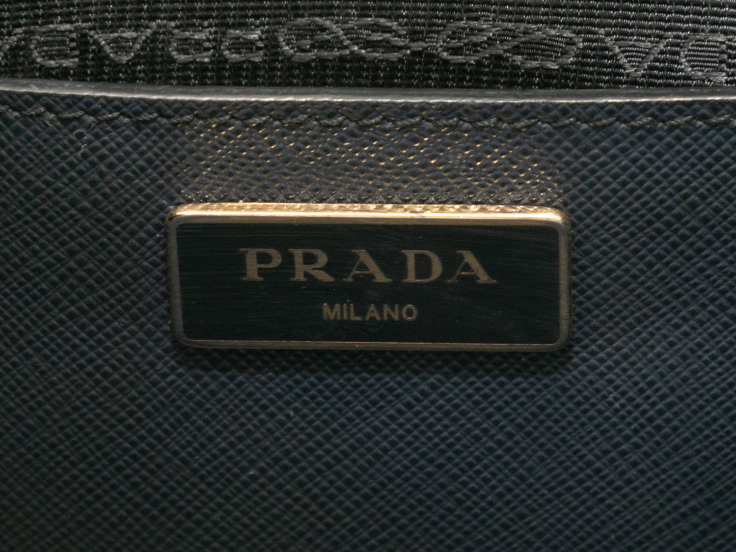 Navy & Blue Prada Galleria Saffiano Baltic Blue Tote Bag