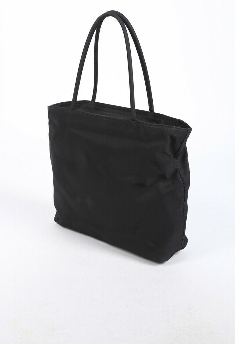 Prada Bag Black Nylon Logo Tote