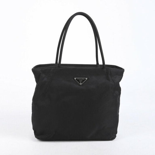 Prada Bag Black Nylon Logo Tote