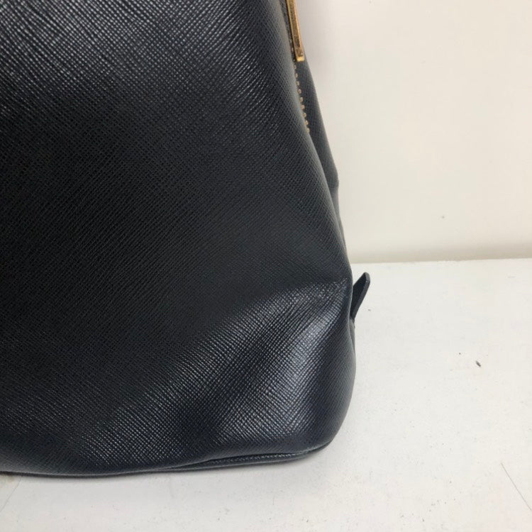 Prada Black Saffiano Lux Leather Promenade Bag