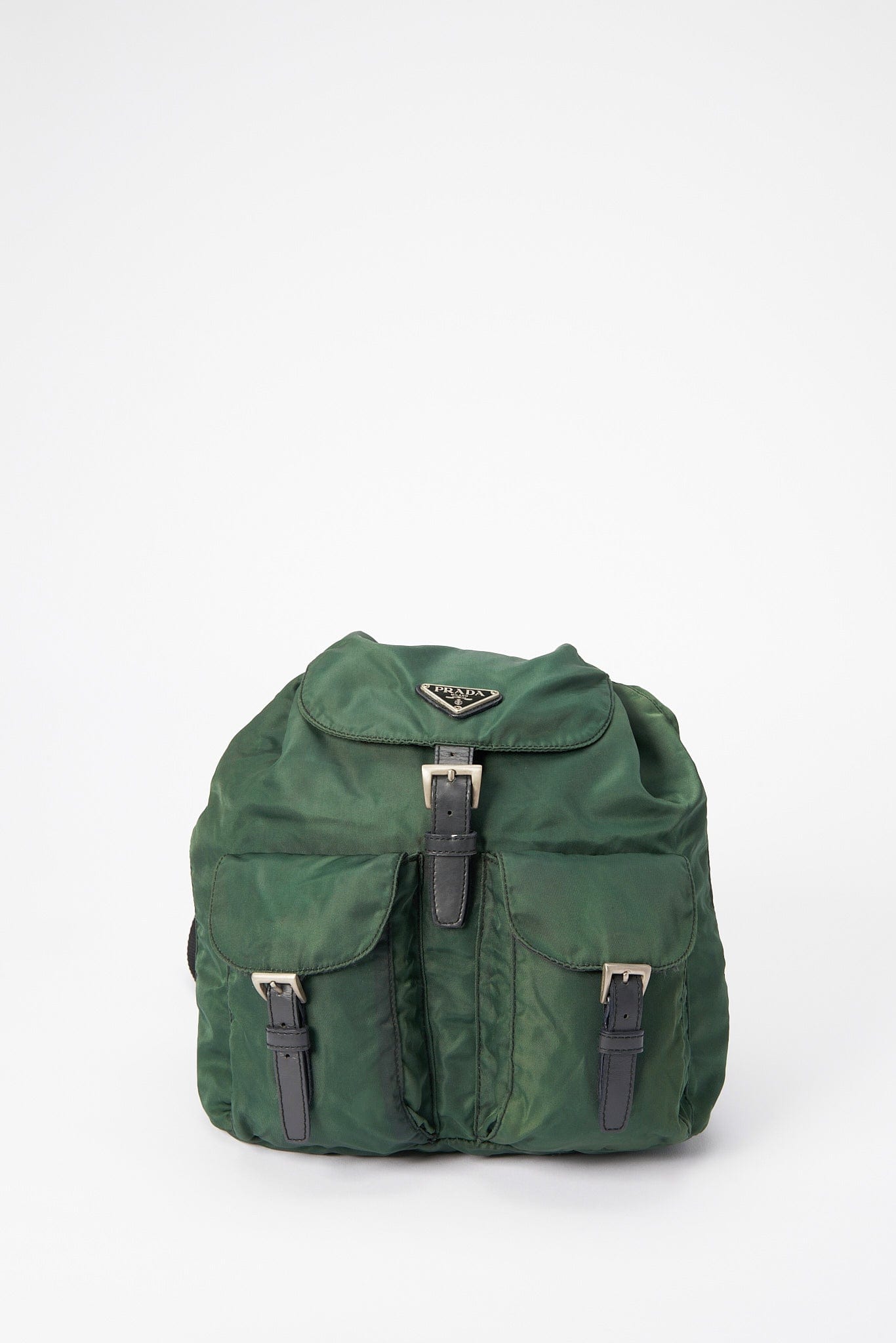 Prada Green Nylon Backpack