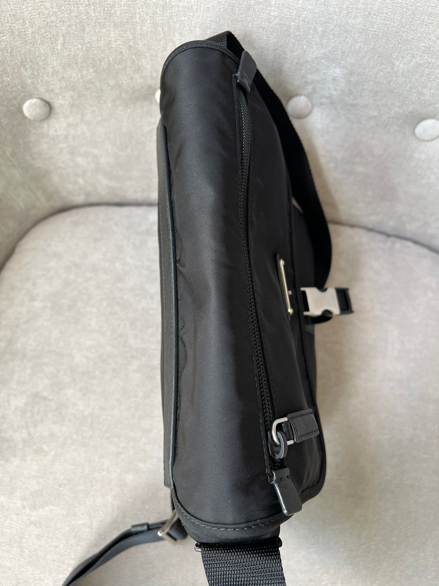 Prada Nylon Black Cross Body Satchel