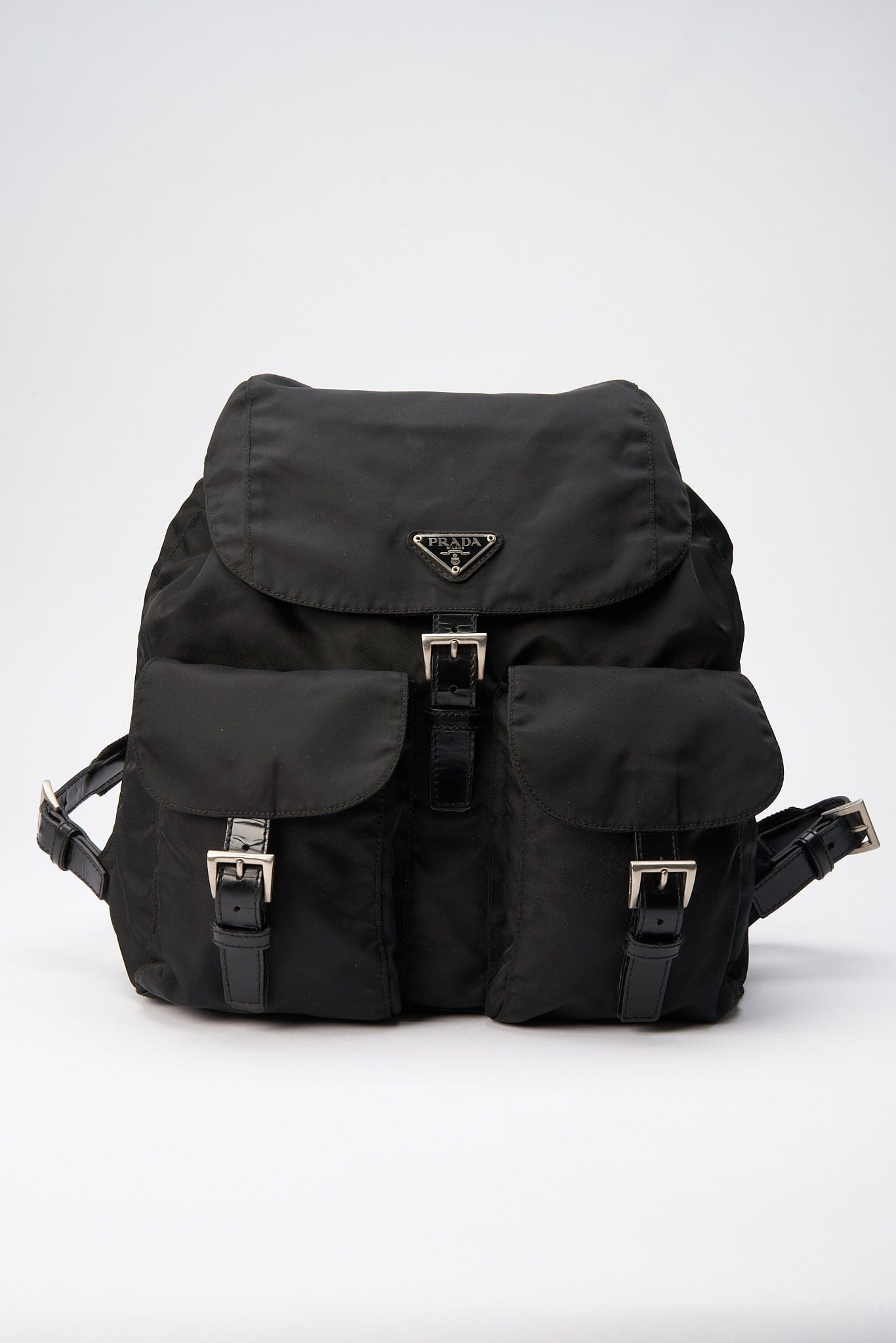 Prada Black Nylon Backpack