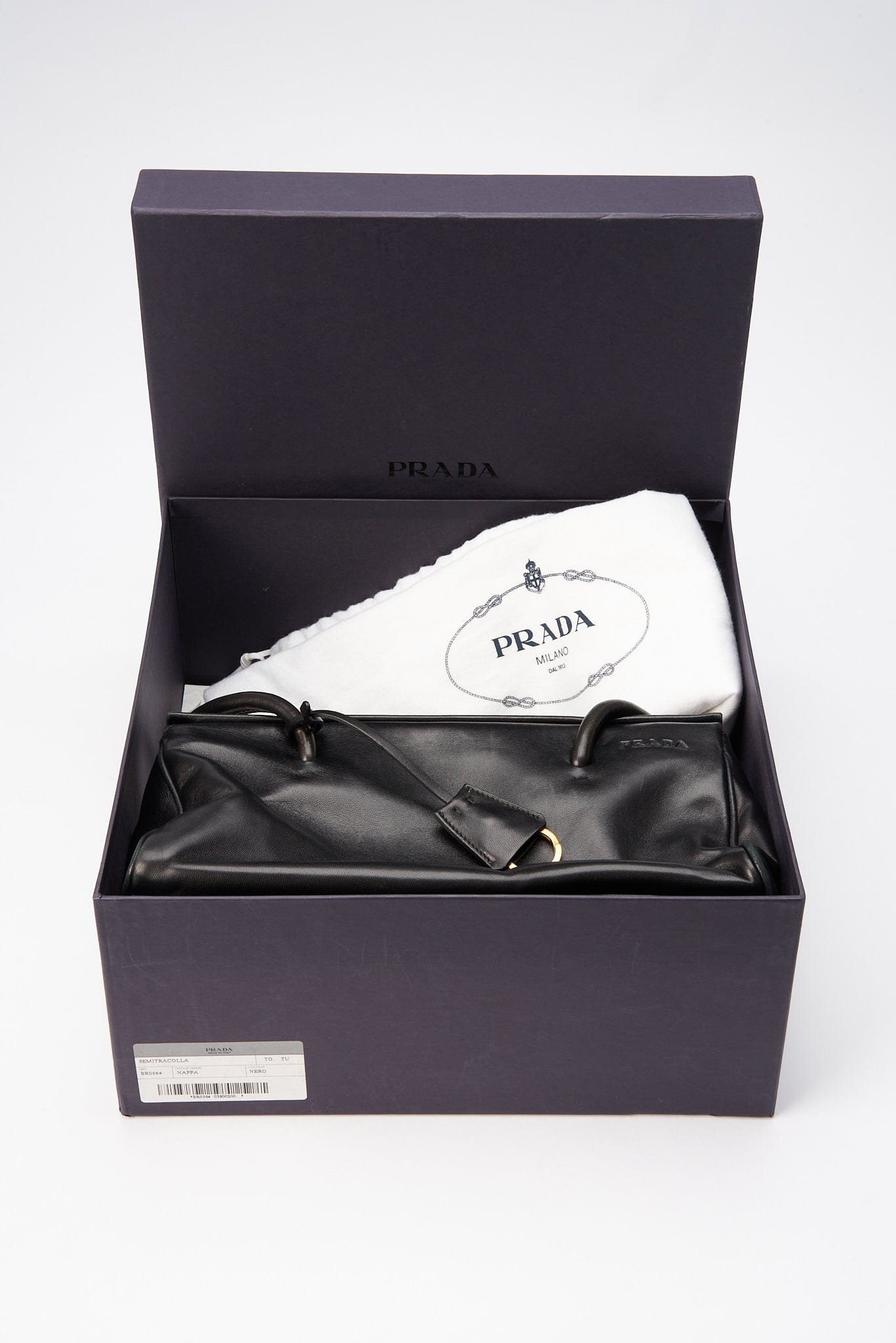 Prada Black Leather Shoulder Bag