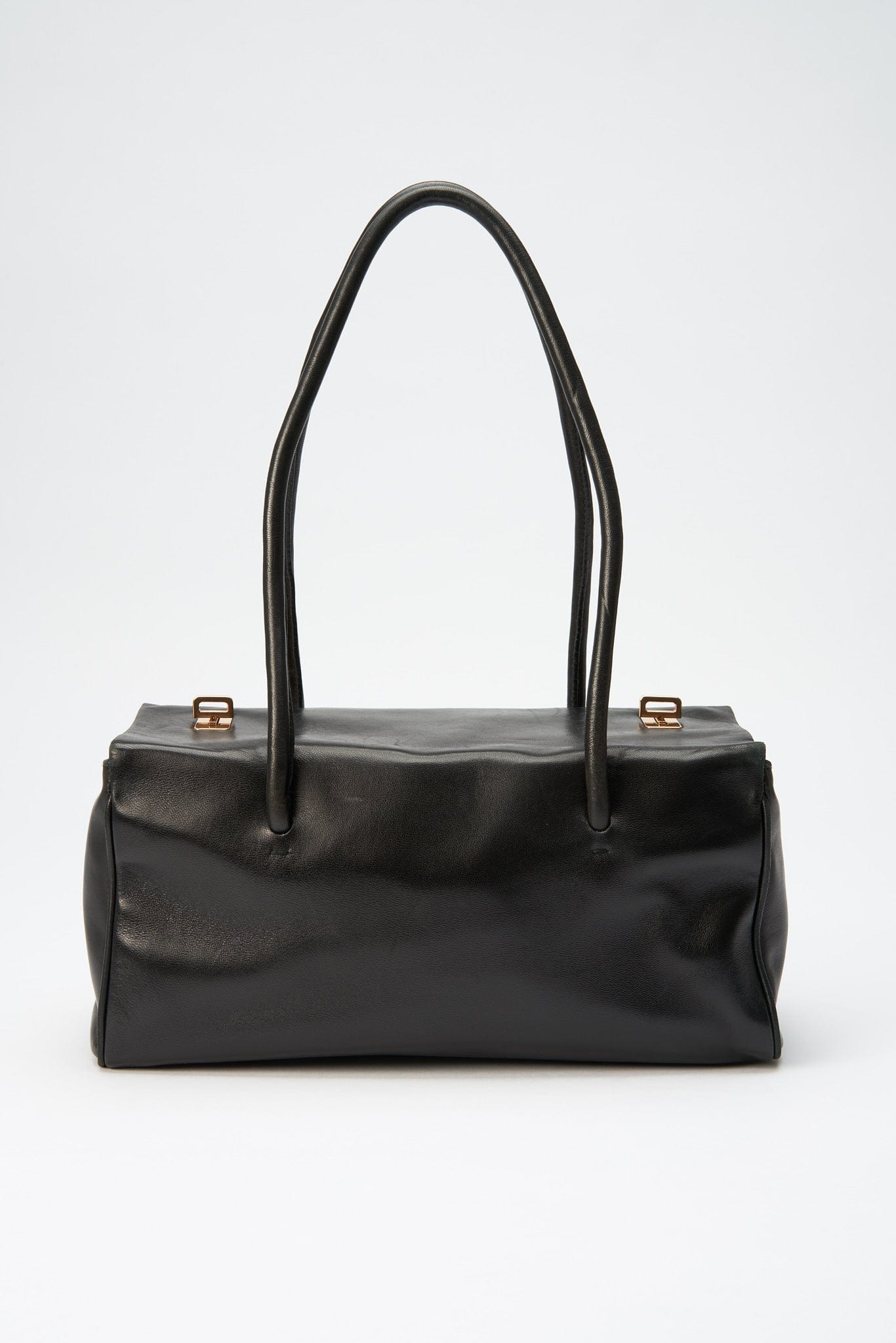 Prada Black Leather Shoulder Bag