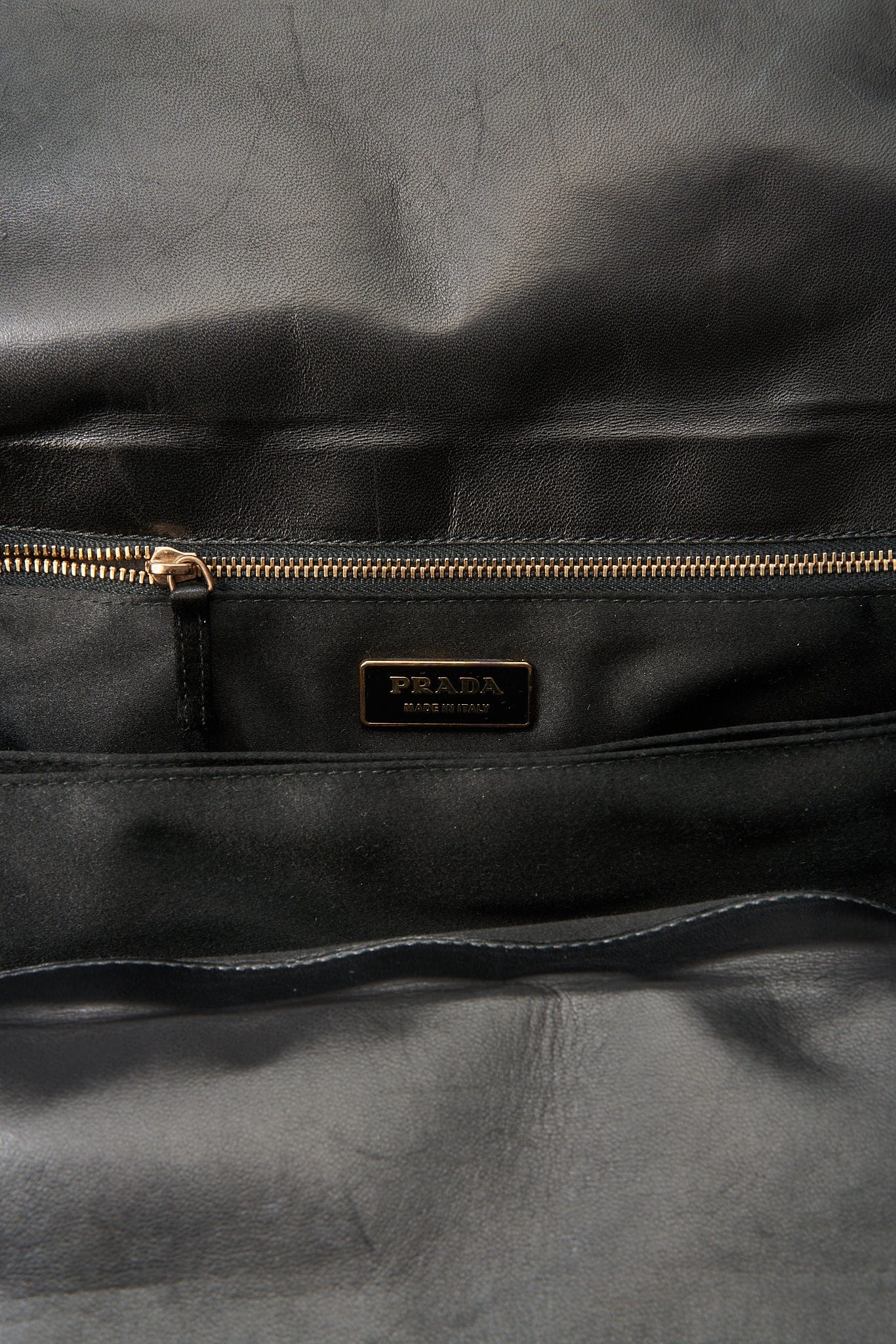 Prada Black Leather Shoulder Bag