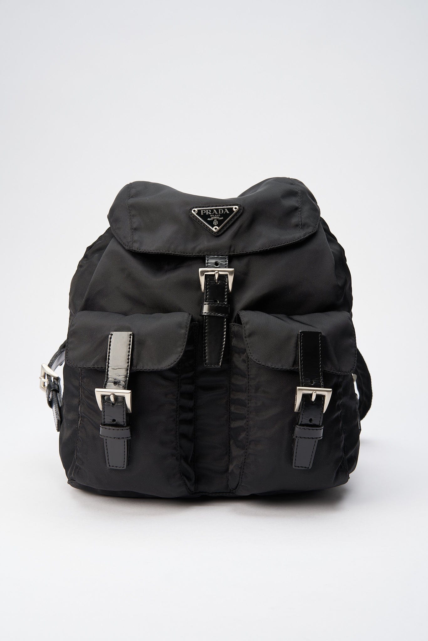 Prada Nylon Backpack - Black