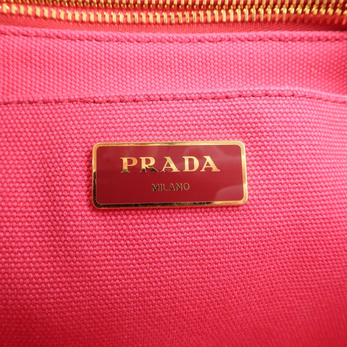 PRADA Canapa Canvas 2Way Bag Hand Bag Shoulder Bag Pink 1BG642