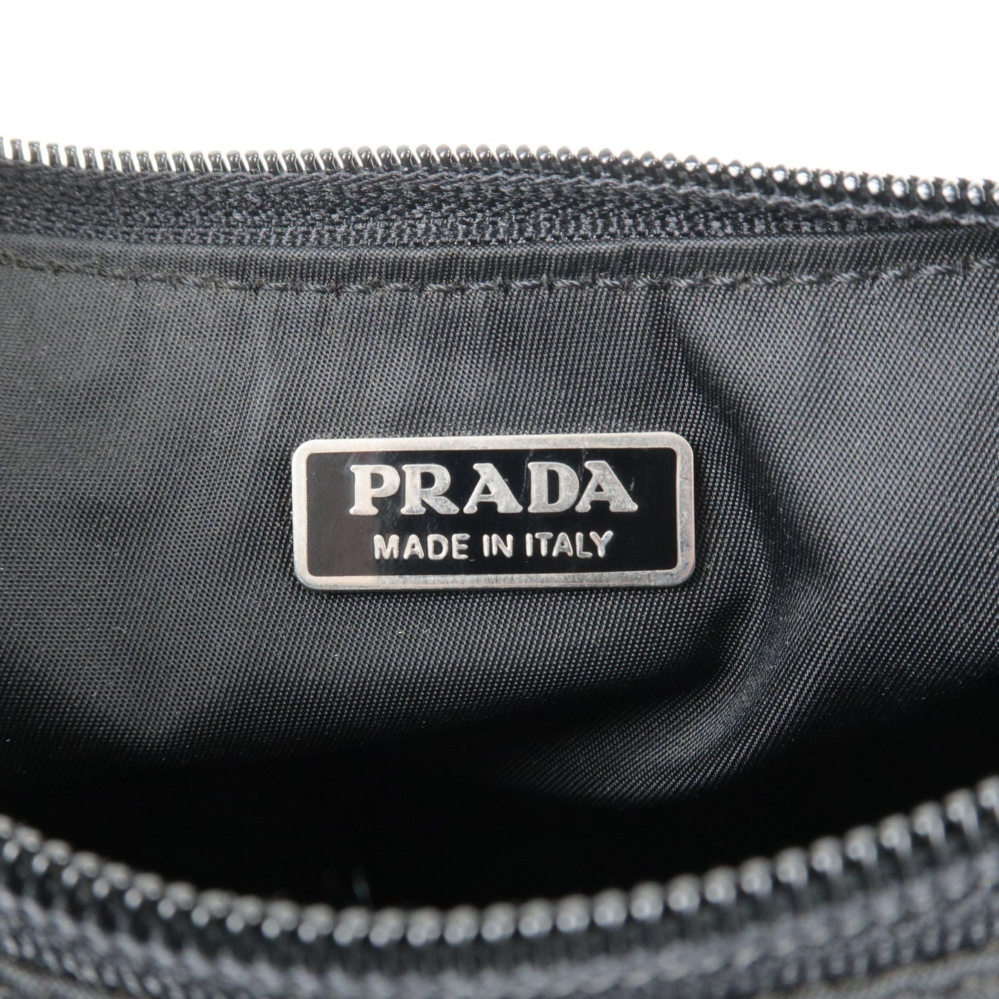 PRADA Nylon Hand Bag Shoulder Bag Pouch Black Nero MV519