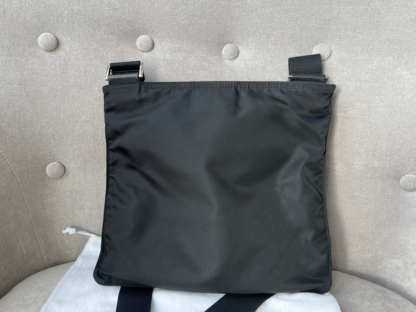 Prada Nylon Black Messenger Bag