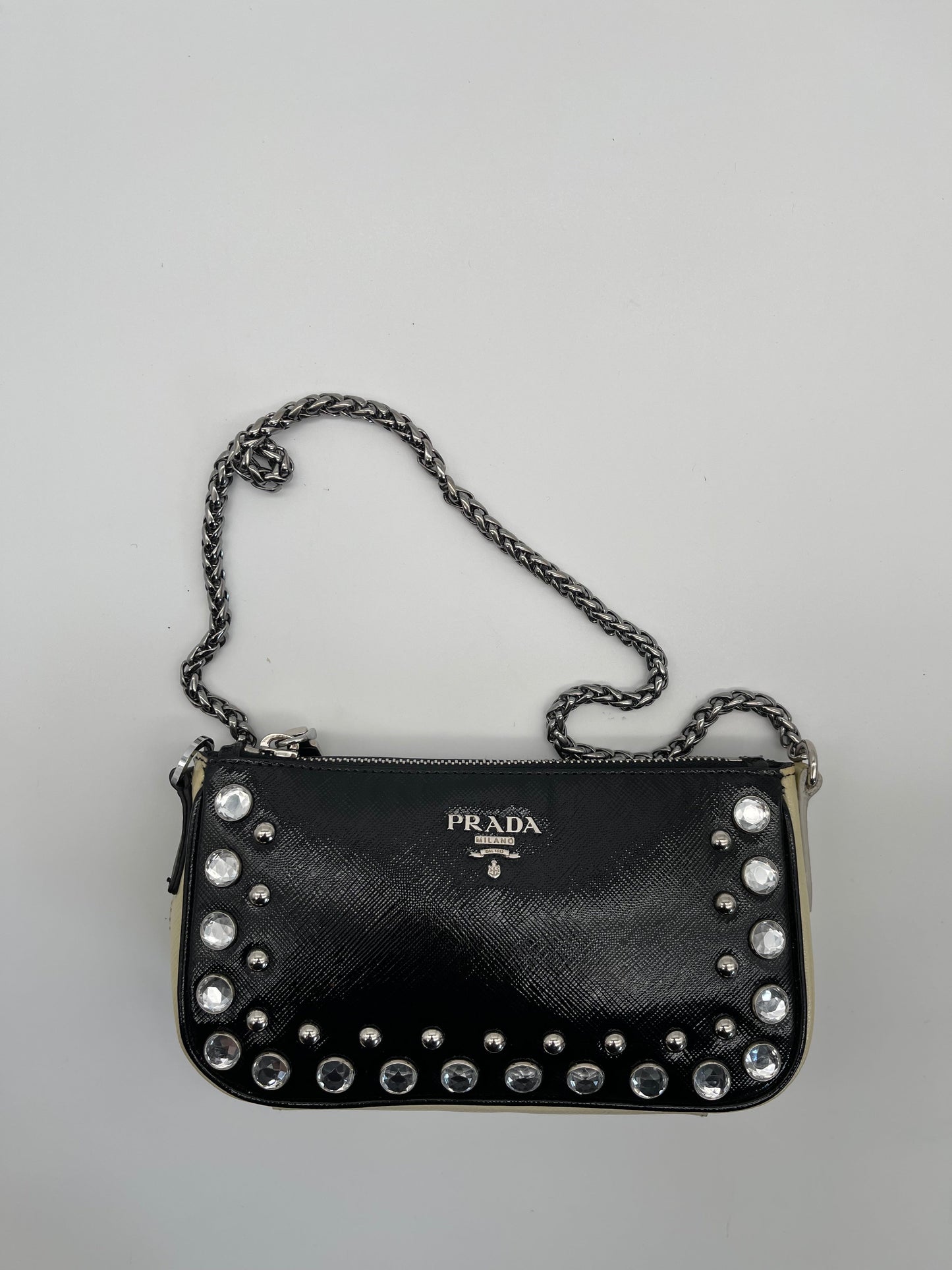 PRADA mini saffiano leather shoulder bag