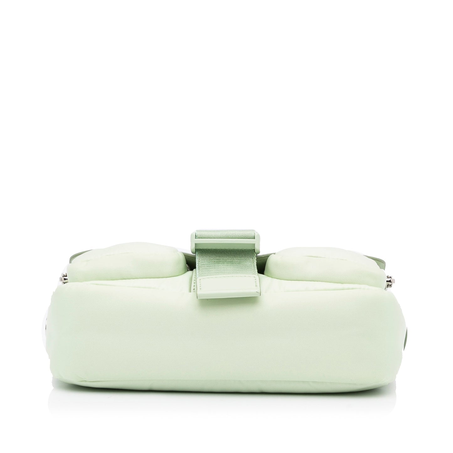 Prada Tessuto Crossbody Bag Light Green Leather