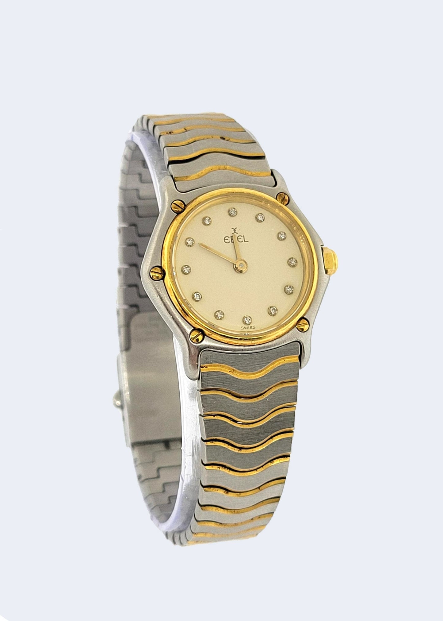 S/S and 24K Gold Plated Ladies Ebel Watch