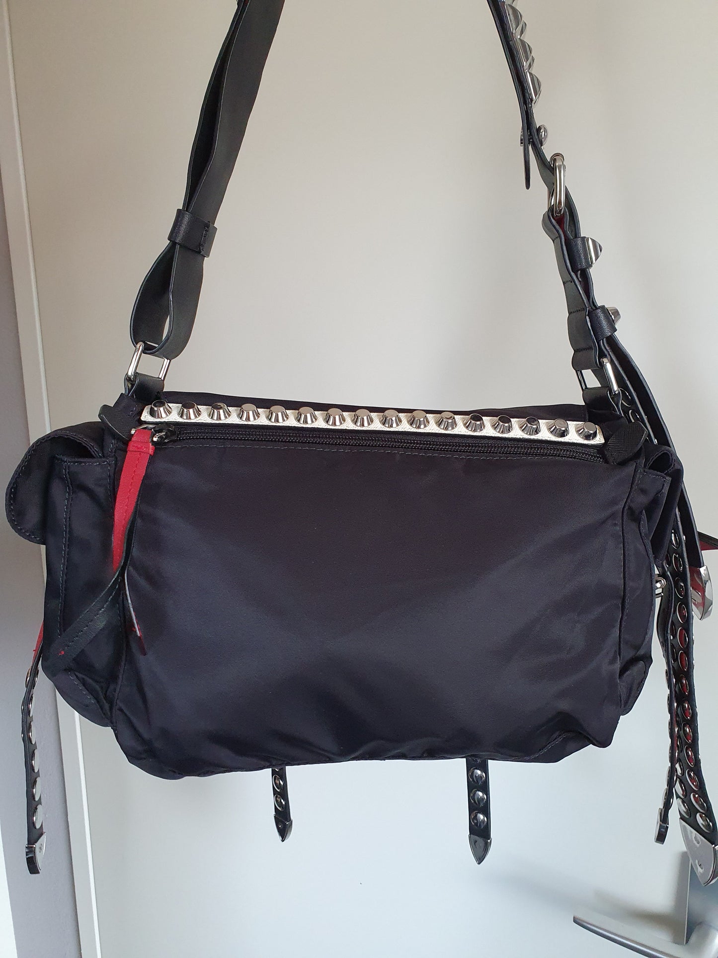 PRADA  re edition studded crossbody bag