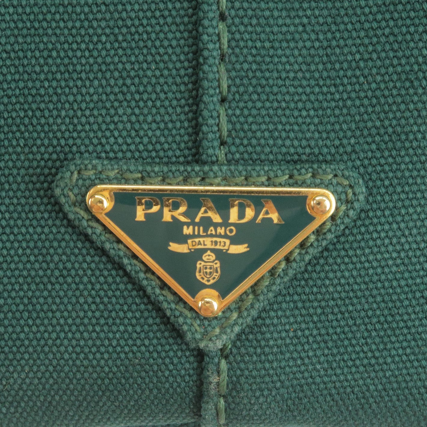 PRADA Canapa Mini Canvas 2Way Bag Shoulder Bag Green B2439G