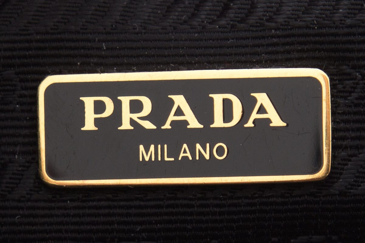 Prada Saffiano Lux Re-Edition 2005 Black Leather Handbag