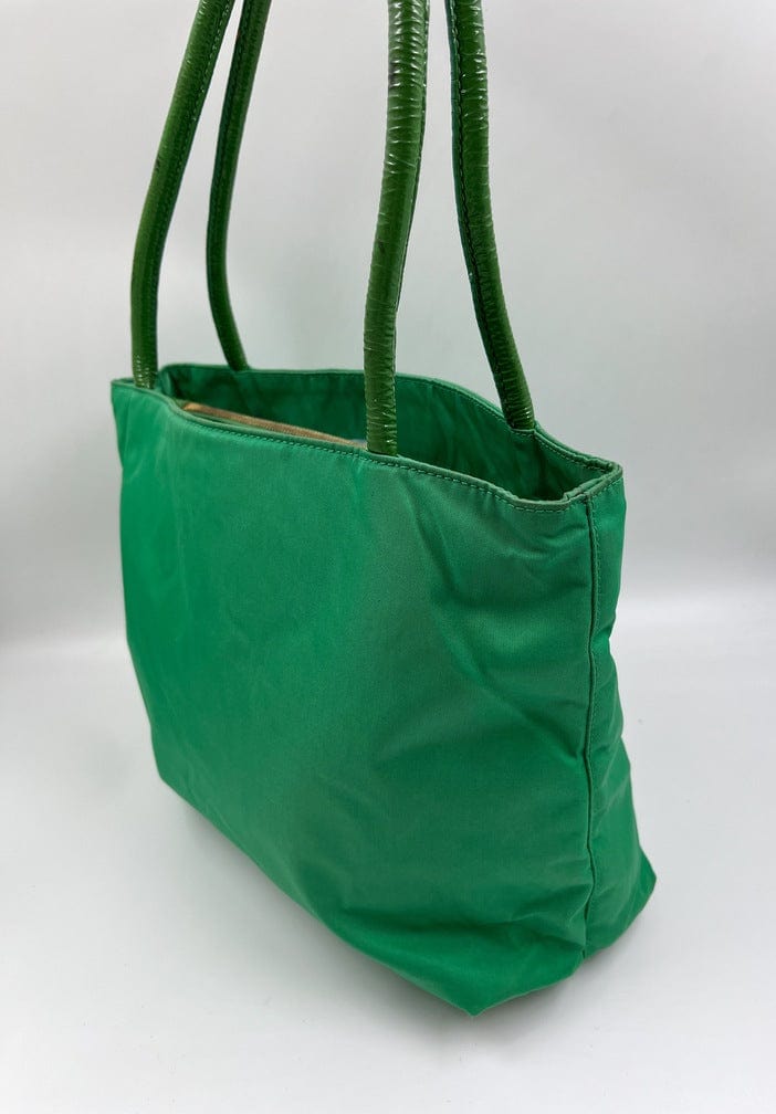 Prada Nylon Green Tote