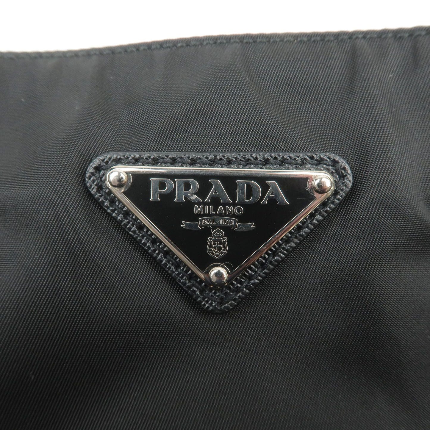 PRADA Nylon Leather Shoulder Bag NERO Black VA0053