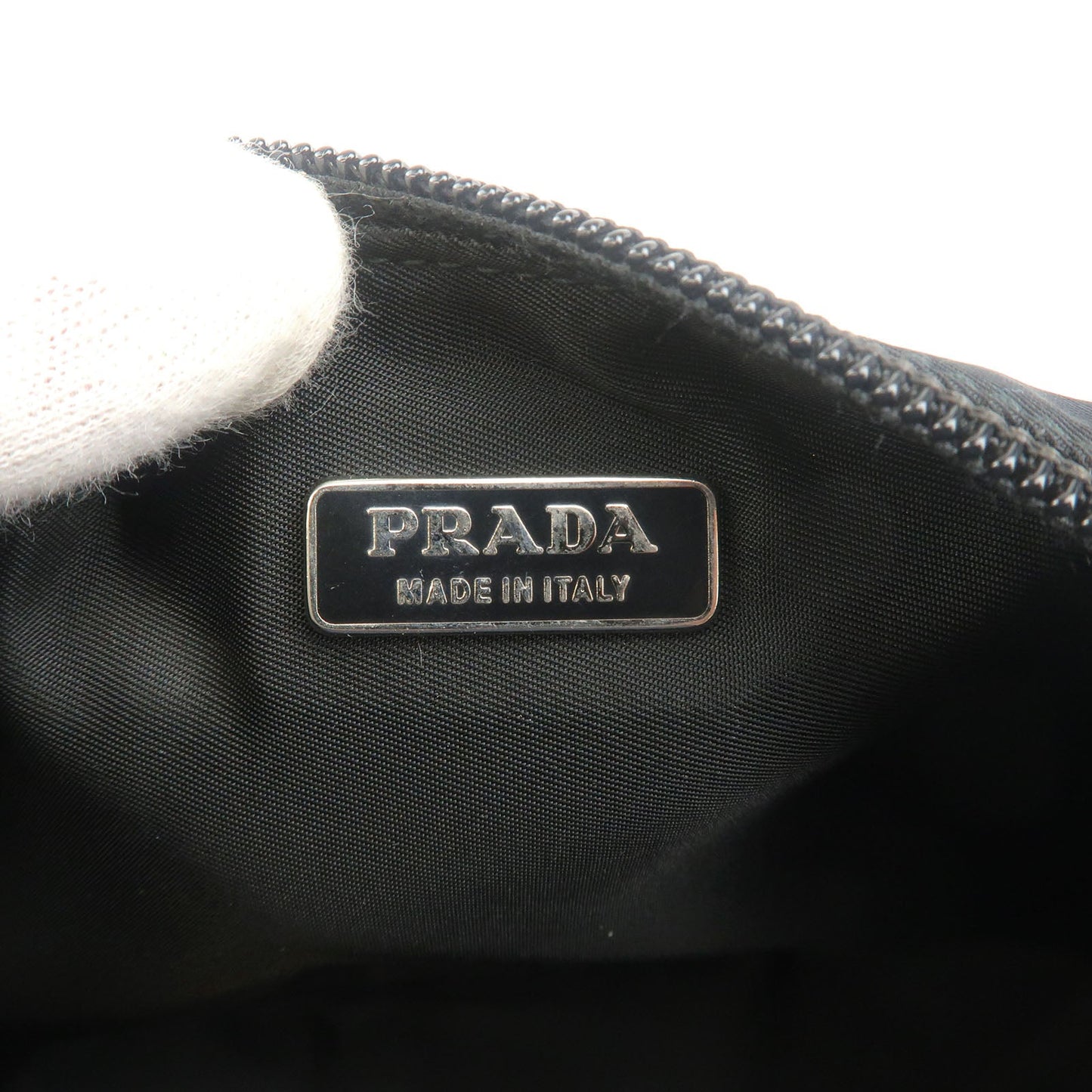 PRADA Nylon Pouch Purse Shoulder Bag NERO Black