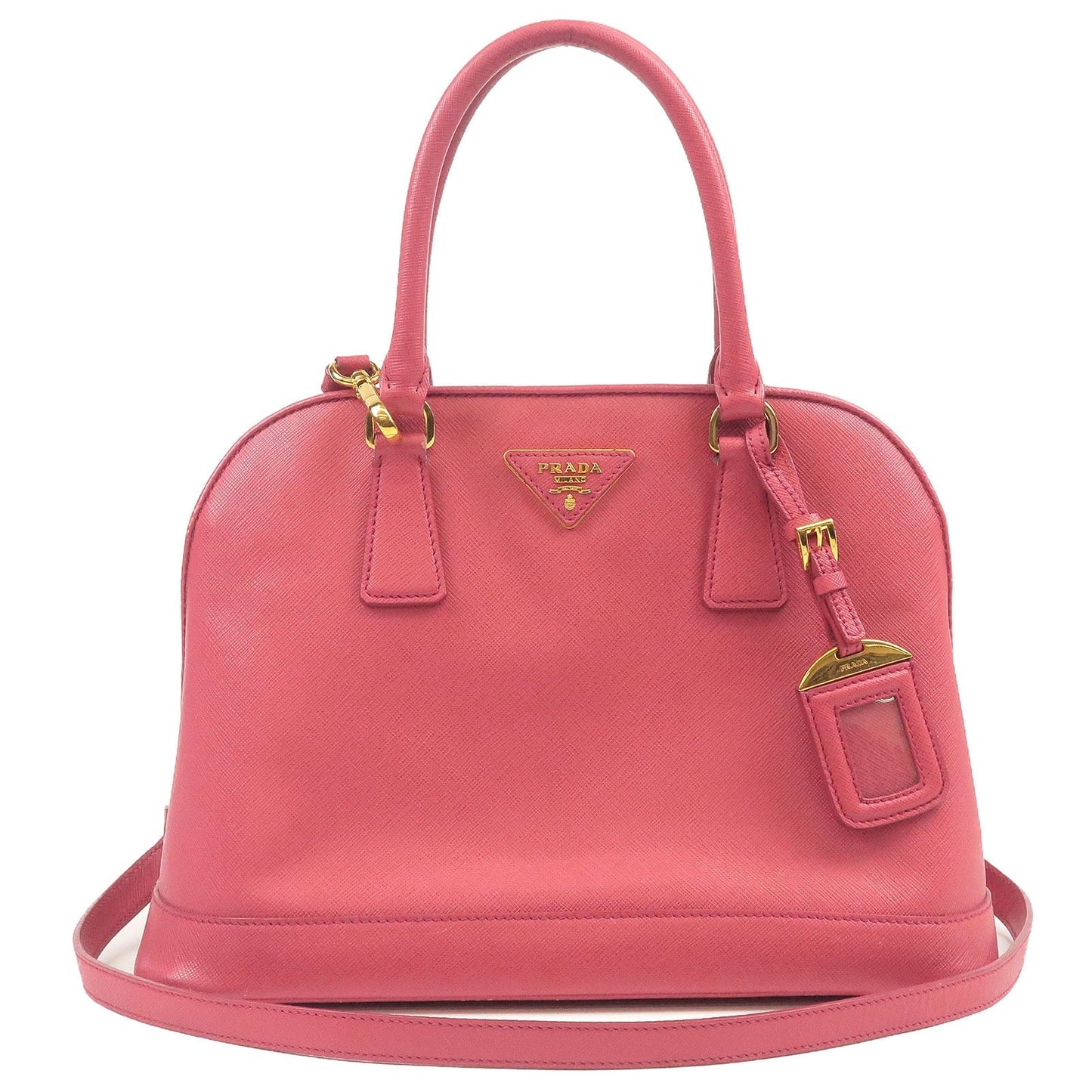 PRADA Leather 2Way Hand Bag Shoulder Bag Pink