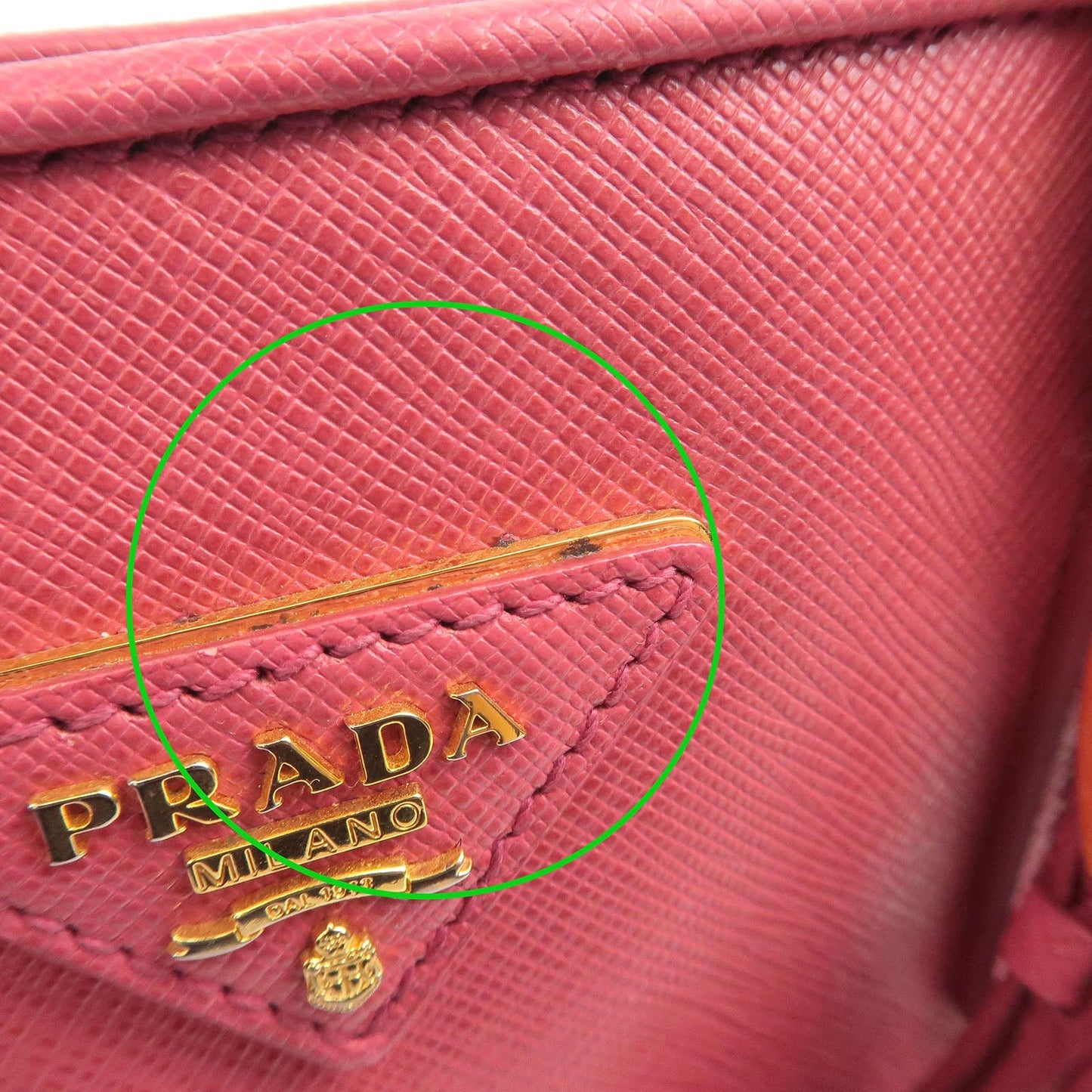 PRADA Leather 2Way Hand Bag Shoulder Bag Pink