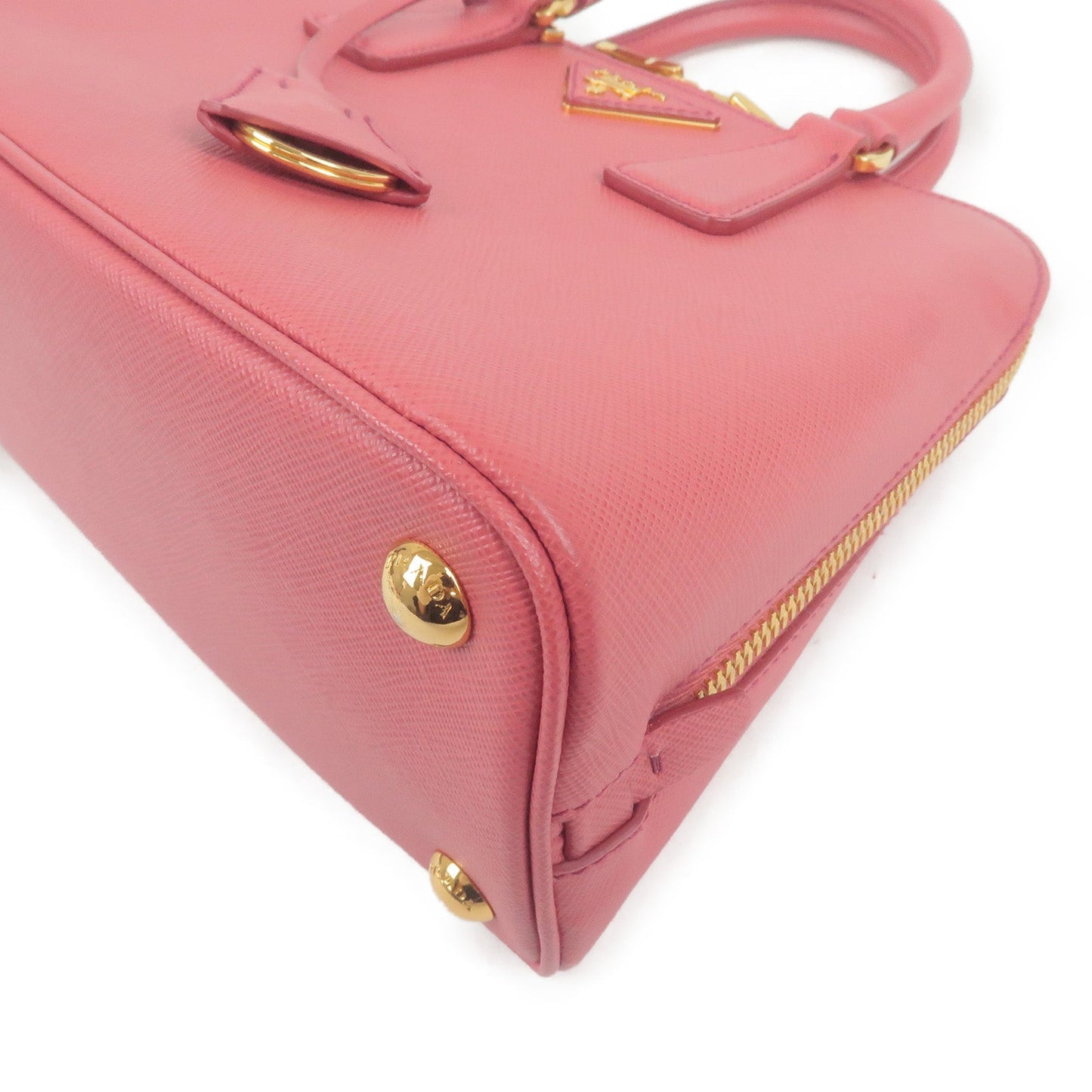 PRADA Leather 2Way Hand Bag Shoulder Bag Pink BL0838