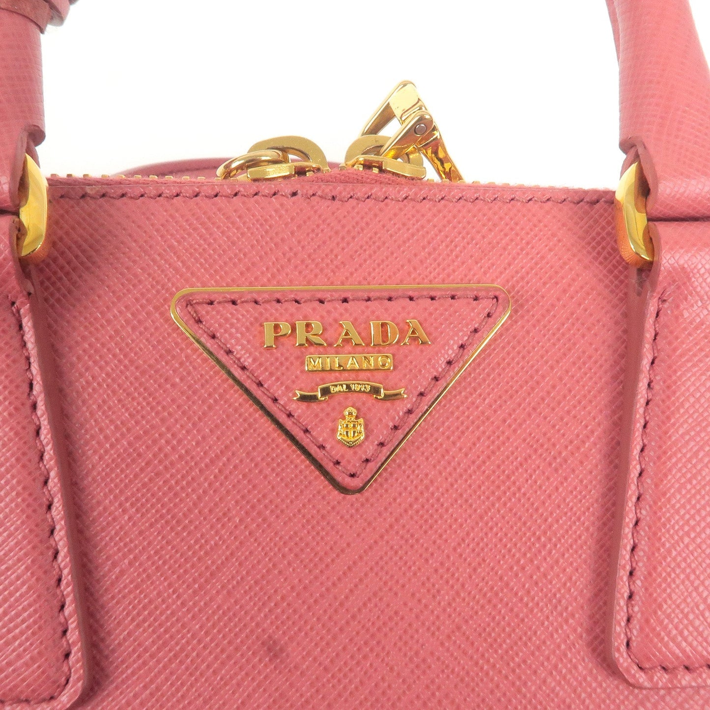 PRADA Leather 2Way Hand Bag Shoulder Bag Pink BL0838