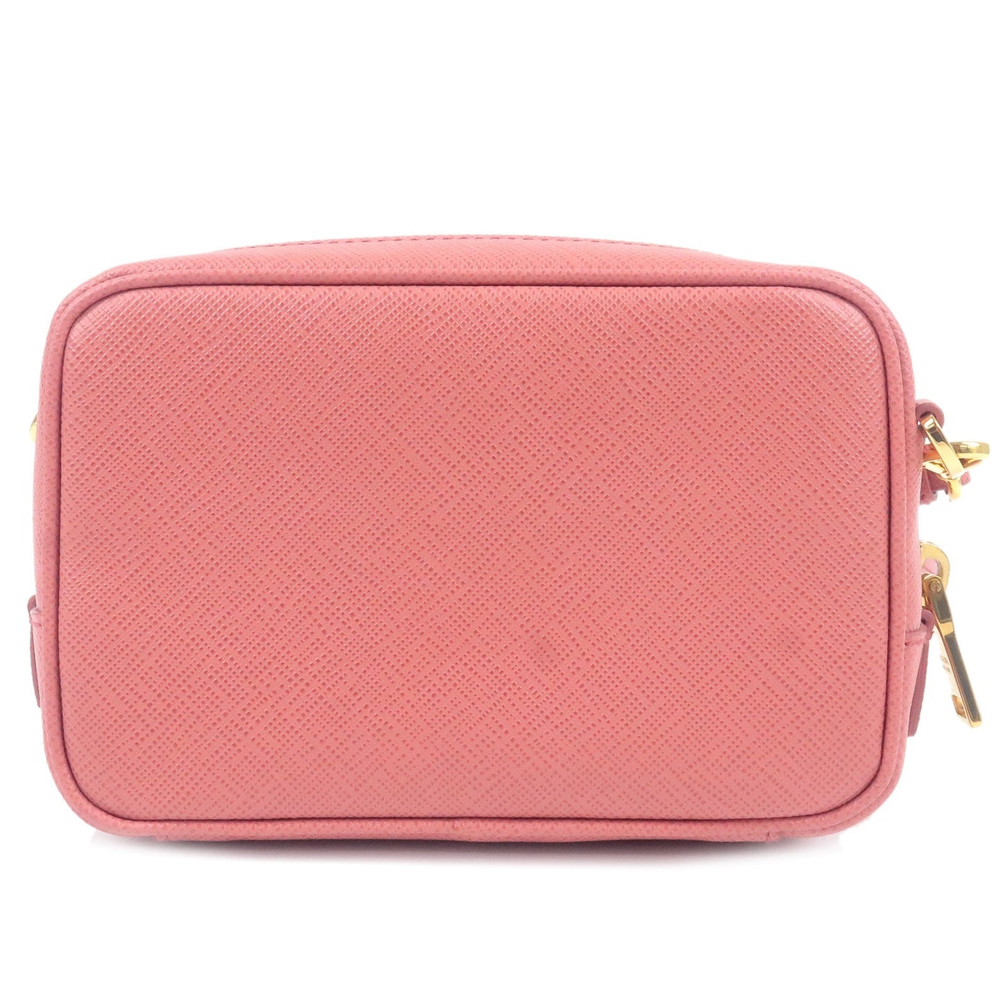 PRADA Ribbon Leather Shoulder Bag Purse TAMARIS Pink 1NF674