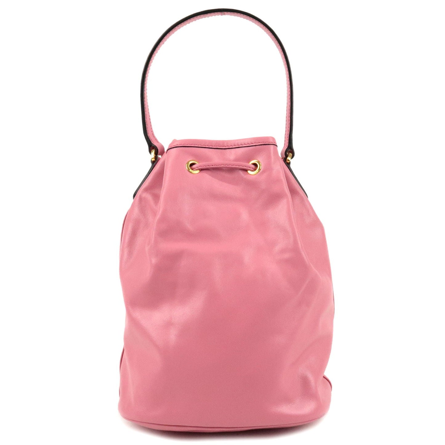 PRADA Leather 2Way Bag Hand Bag Shoulder Bag Pink 1BH038