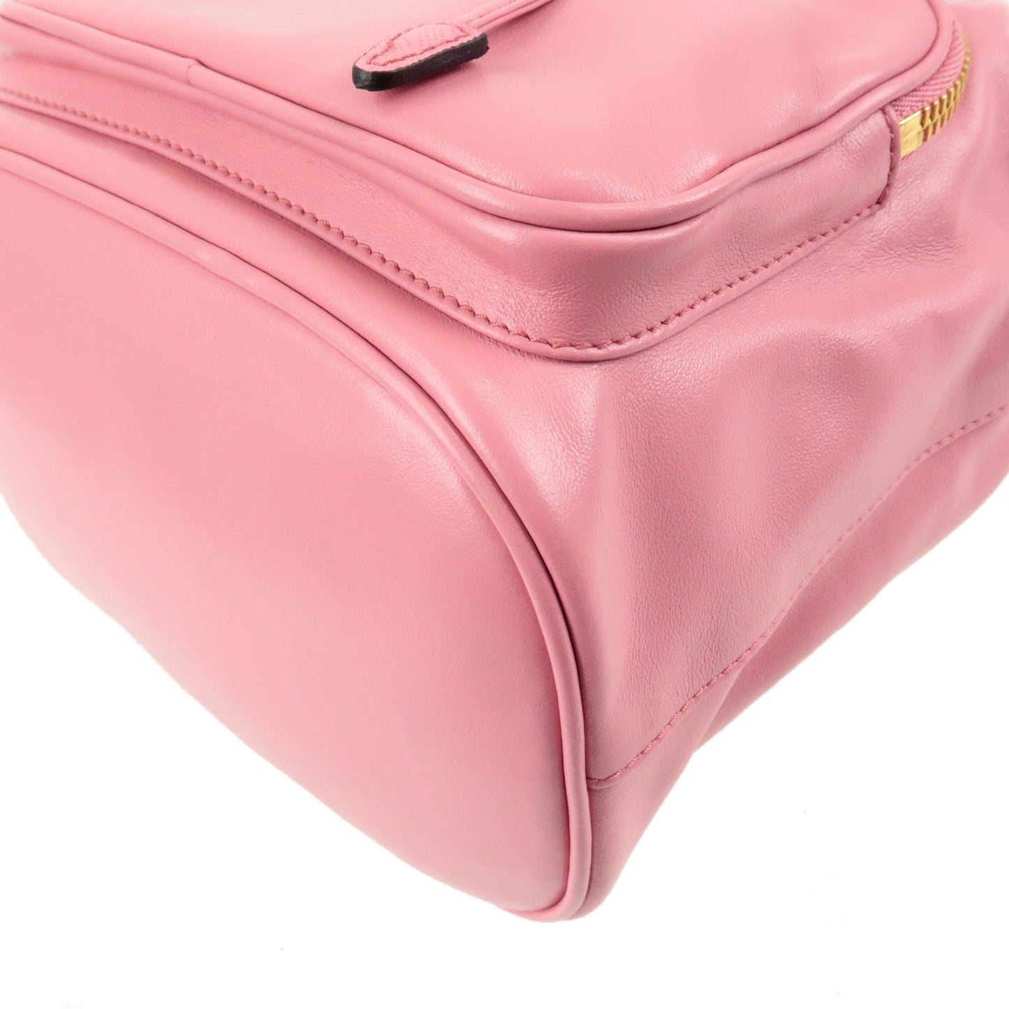 PRADA Leather 2Way Bag Hand Bag Shoulder Bag Pink 1BH038