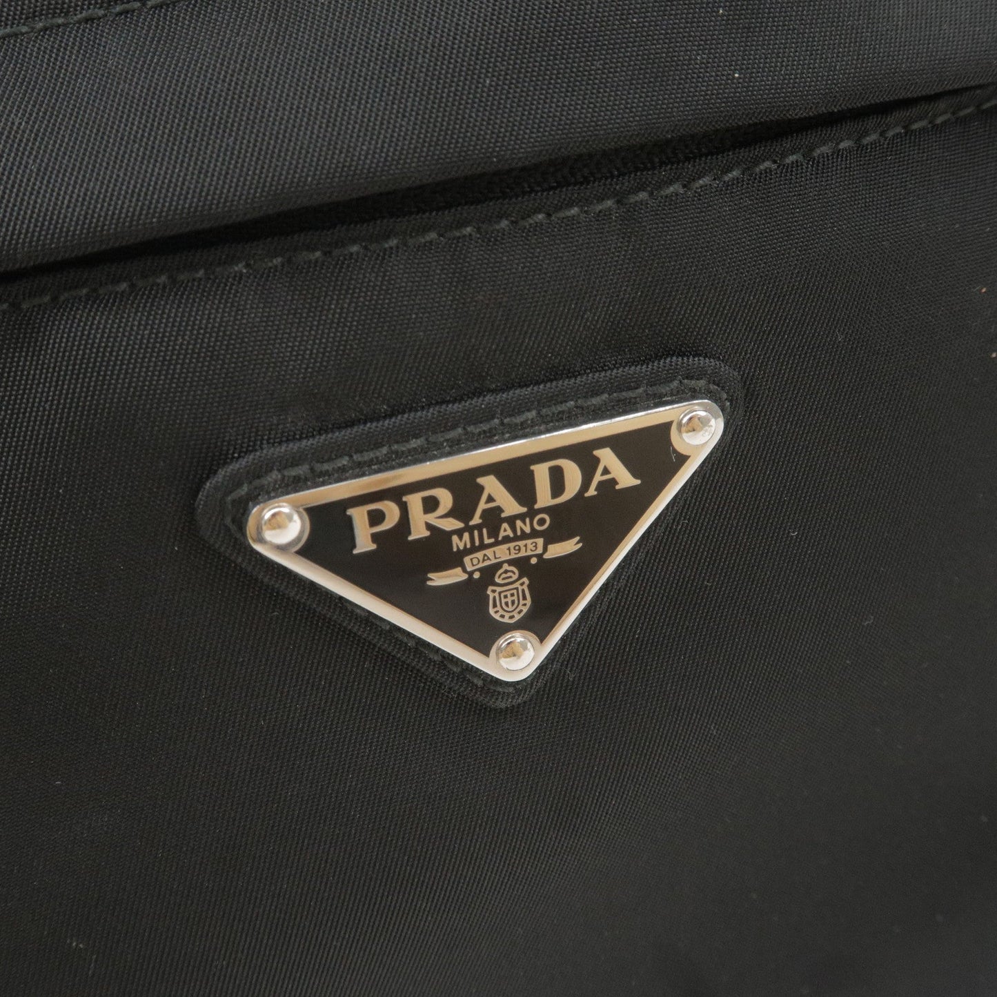 PRADA Logo Nylon Waist Bag Belt Bag Fanny Pack NERO Black 2VL001