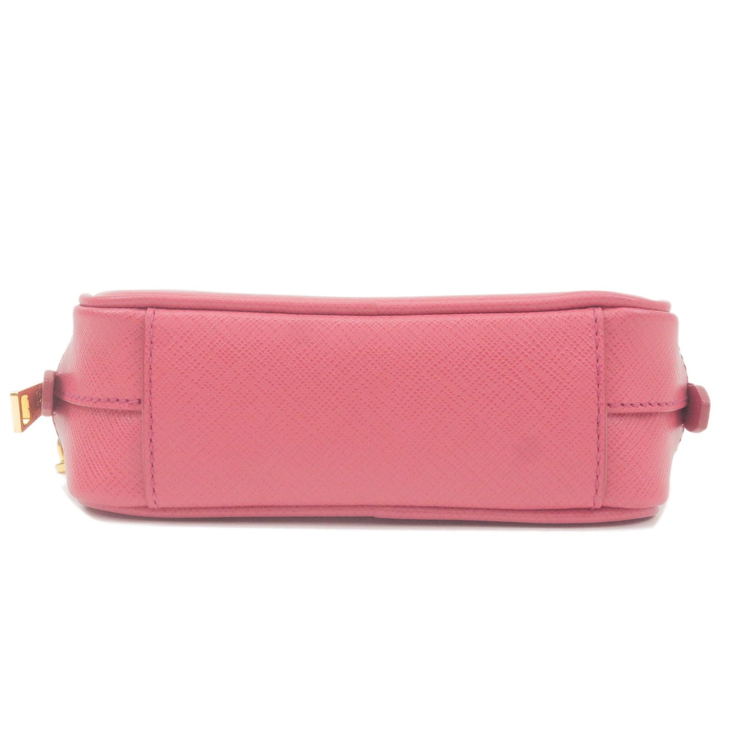 PRADA Logo Leather Crossbody Shoulder Bag Pink 1N1674