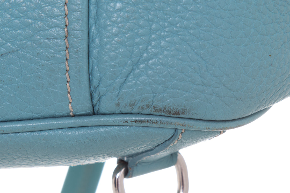 Prada Light Blue Leather Shoulder Bag