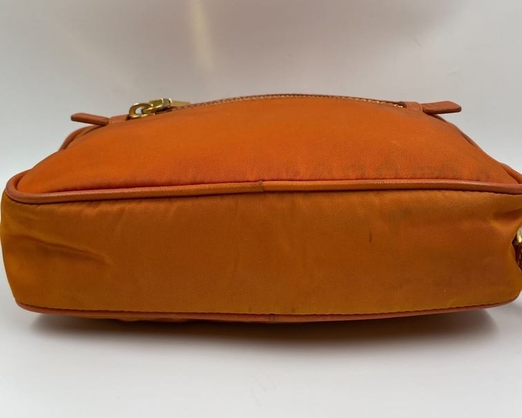 Prada Orange Nylon Crossbody Bag