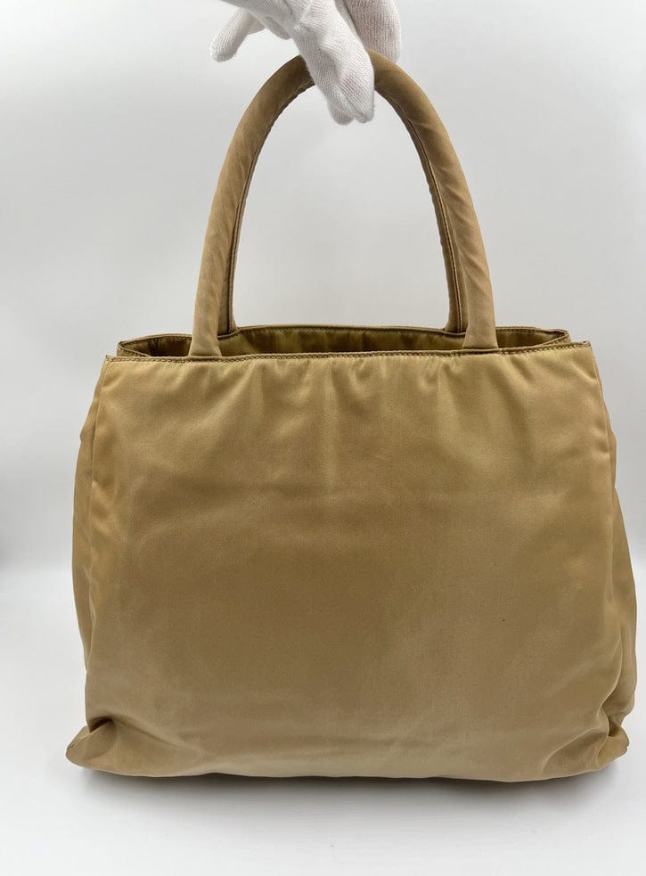 Prada Nylon Tote - Beige