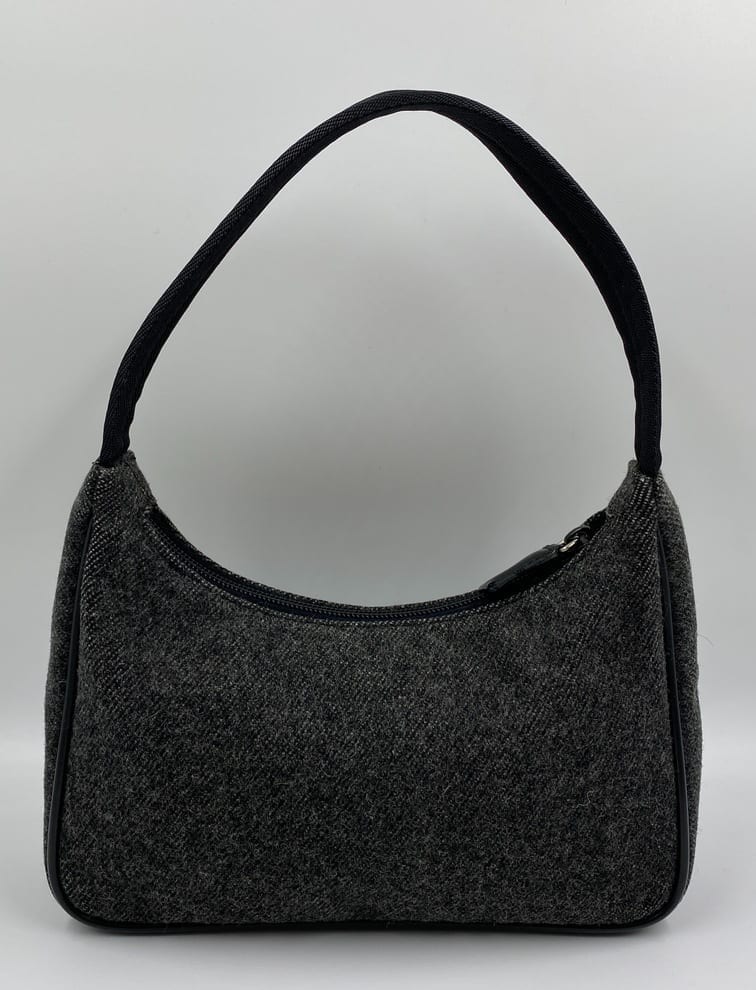 Prada Wool Shoulder Bag