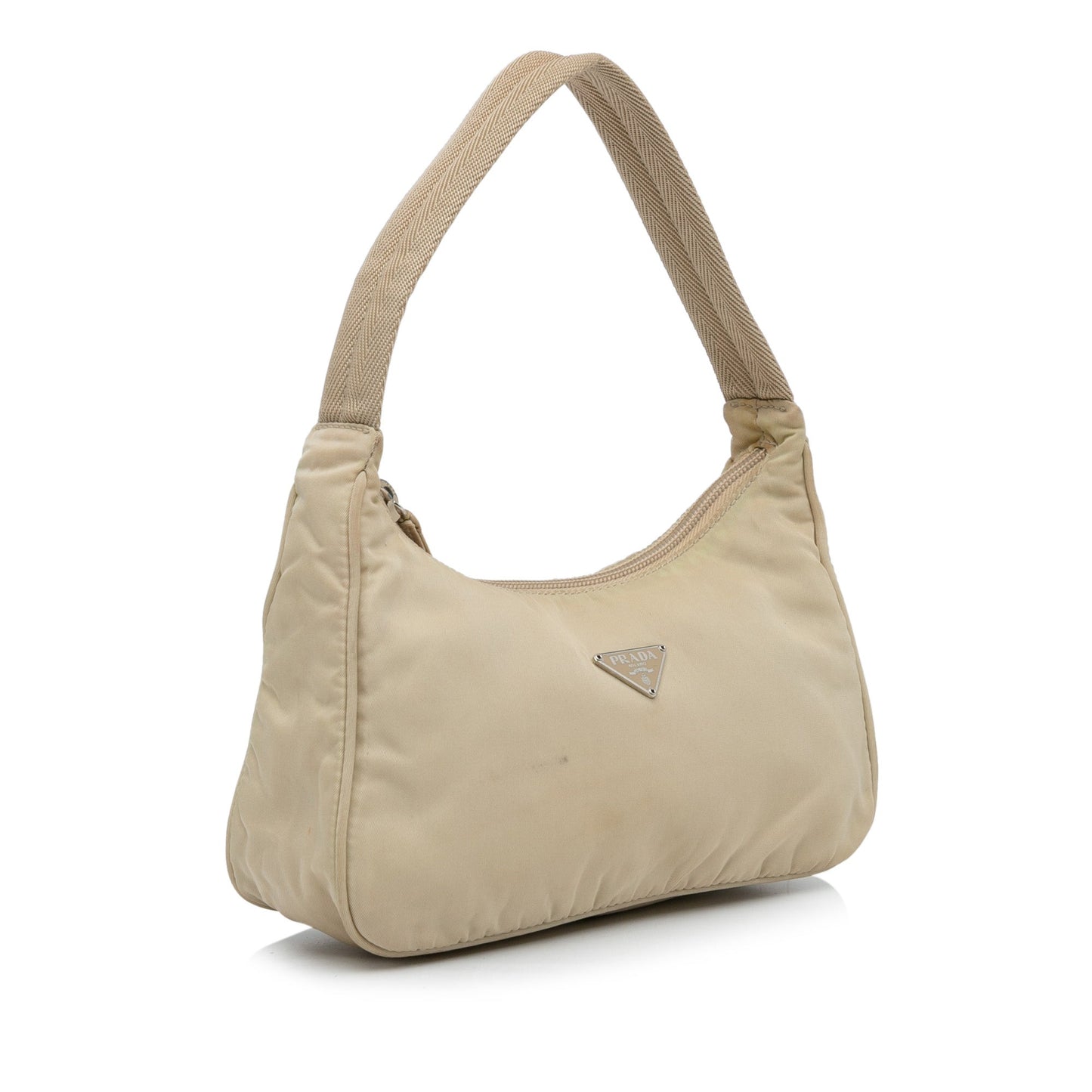 Prada Tessuto Baguette Brown Nylon Canvas