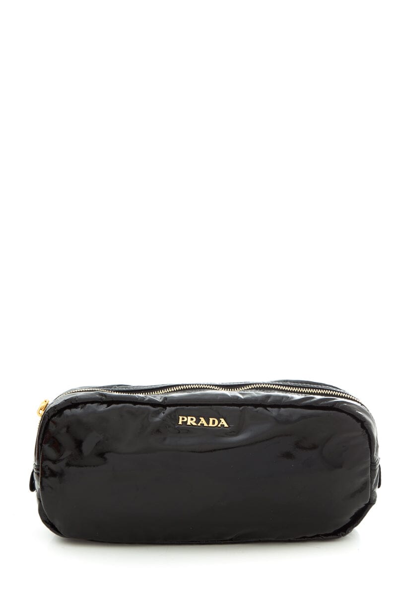 Prada Black Patent Pouch