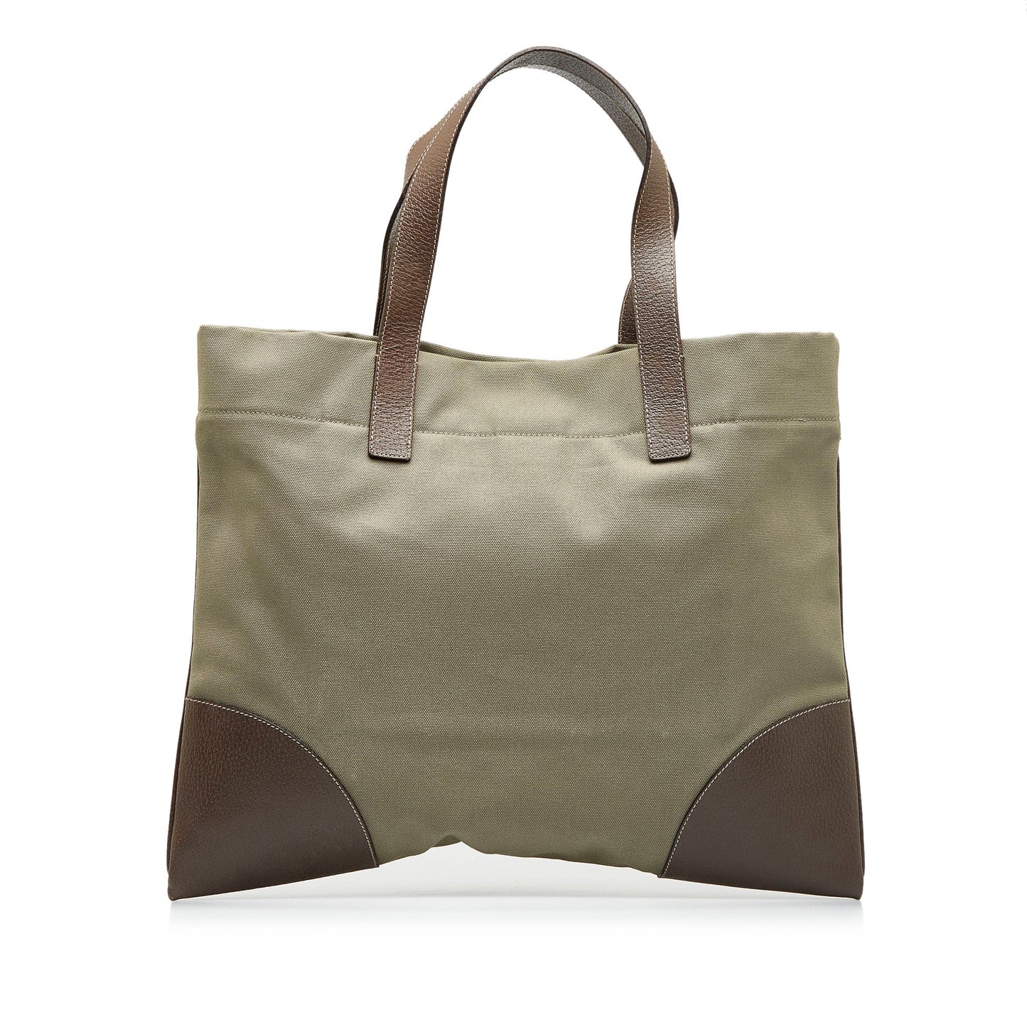 Brown Prada Canvas Tote Bag