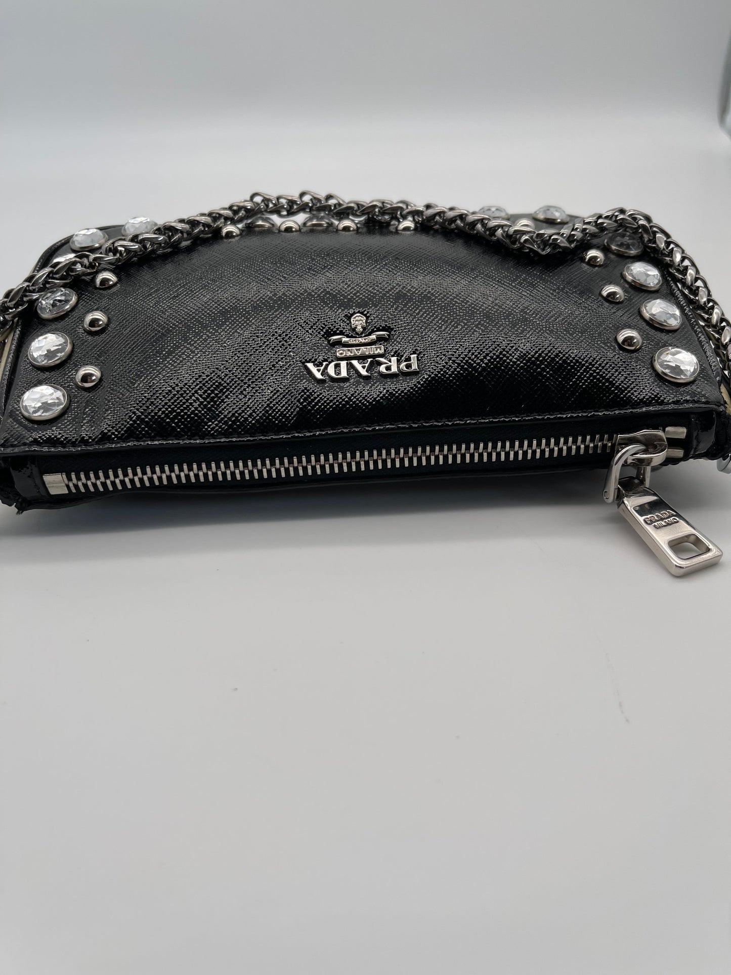 PRADA mini saffiano leather shoulder bag