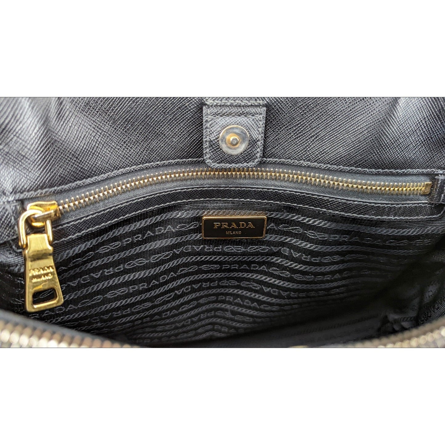 Prada Saffiano Leather Lux Tote Black