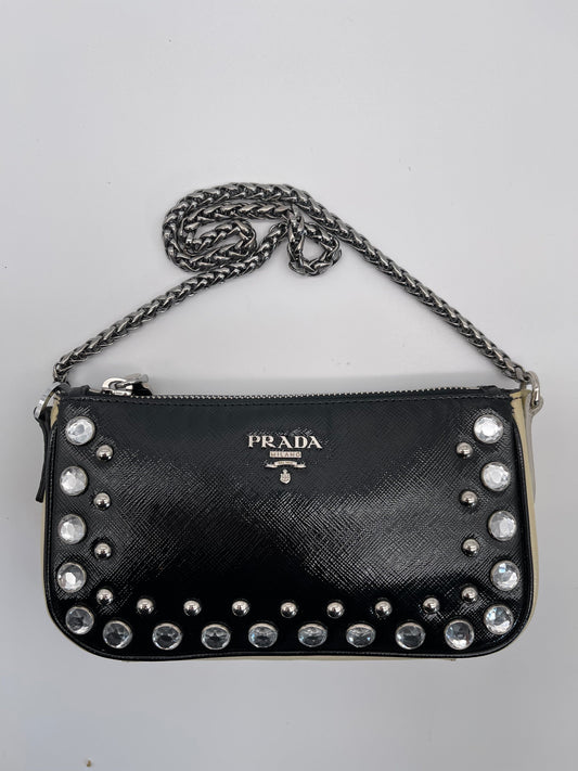 PRADA mini saffiano leather shoulder bag